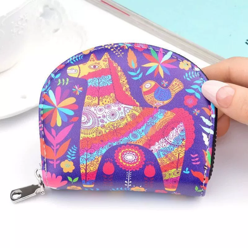 Card holder, universal cute small shoulder bag, fresh capacious hand loop bag, wallet
