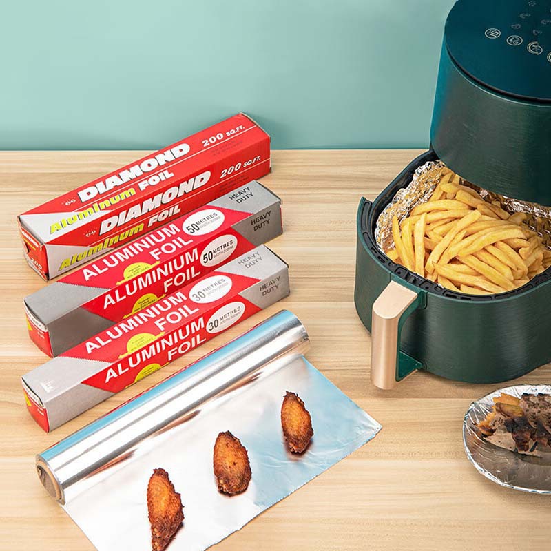 Papel de aluminio para barbacoa, papel de horno para restaurantes, papel de aluminio grueso, 5 / 10m de papel de cocina para barbacoa, aleta para barbacoa