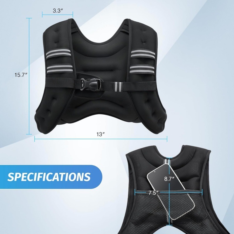 クロスボーダー Amazon 耐荷重服とアームバッグ ヘビーベスト フィットネス ベスト ランニング スポーツ ベスト 鉄ビーズ反射|undefined