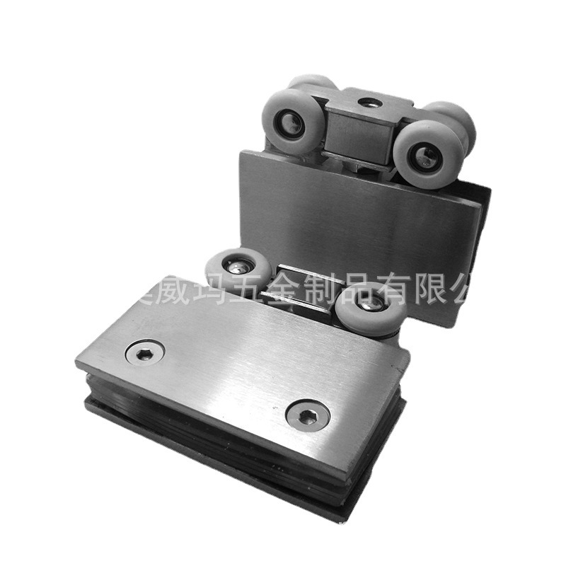 4轮玻璃吊轮 不锈钢吊轮 移门静音吊轮 消声玻璃滑轮