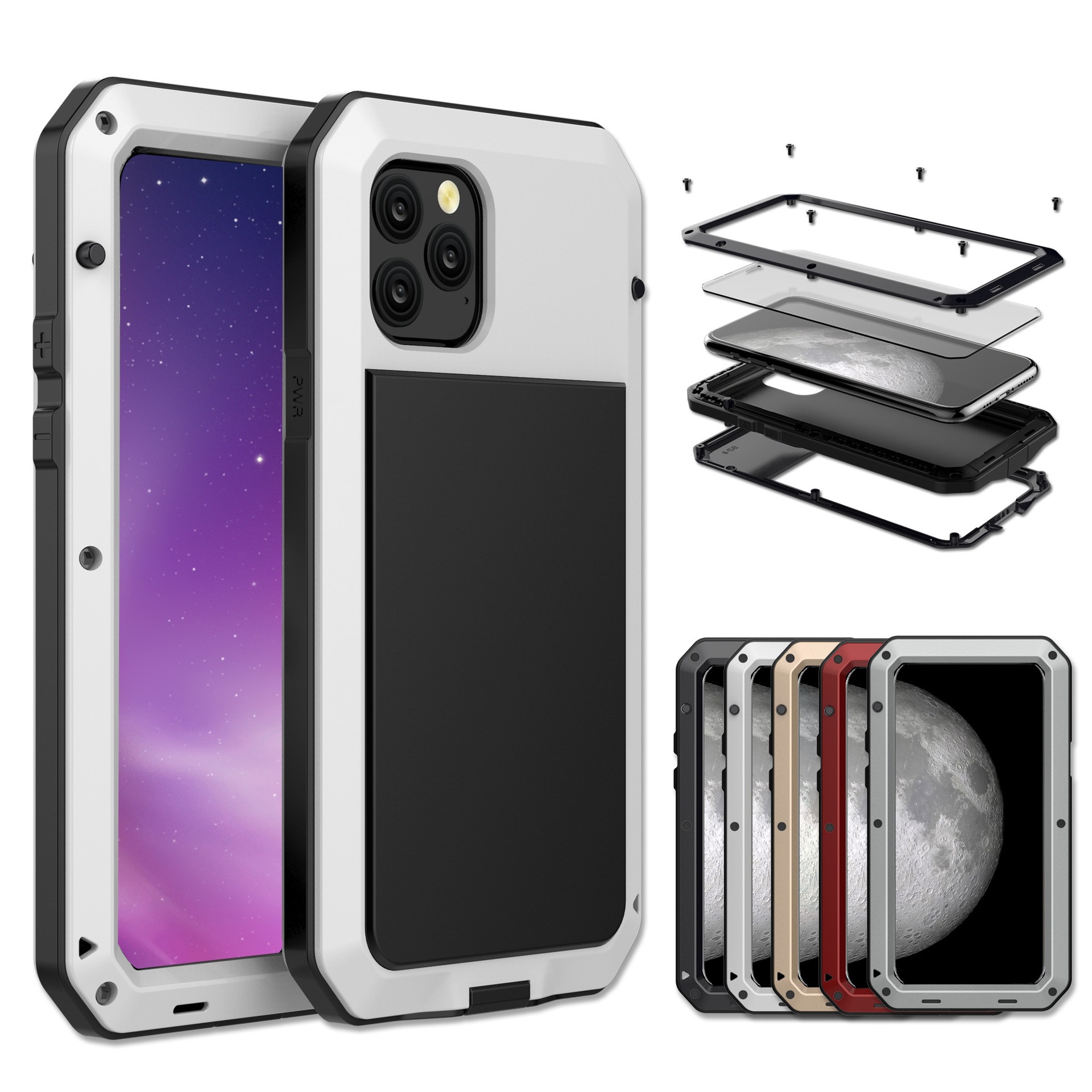Shockproof Metal Phone Case For Iphone 17 Pro Protective Cover_voghion.com