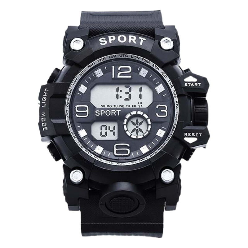 Comercio exterior Venta caliente reloj para niños reloj electrónico función de reloj anti-electrónico deportes luminosos reloj de estudiante de escuela primaria y secundaria masculino 860