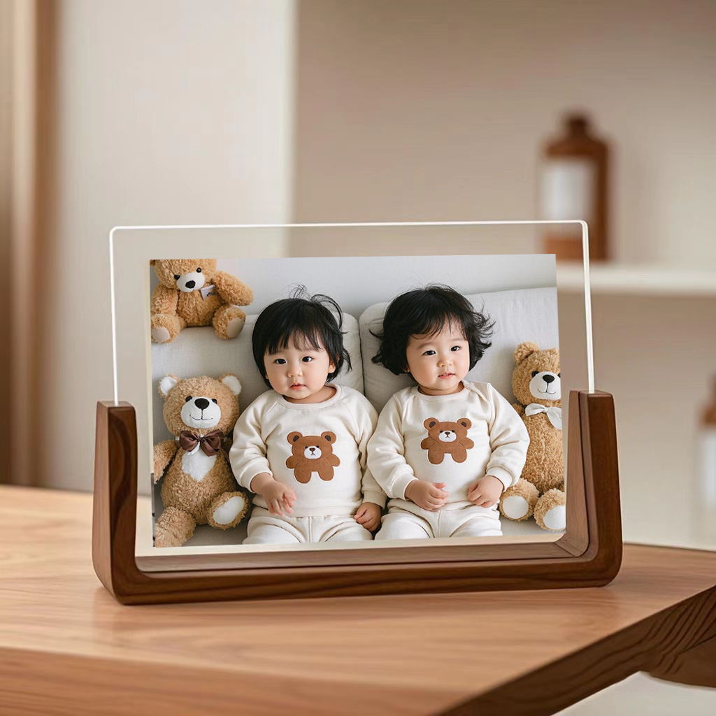 6 pulgadas de madera de nuez negra en forma de U