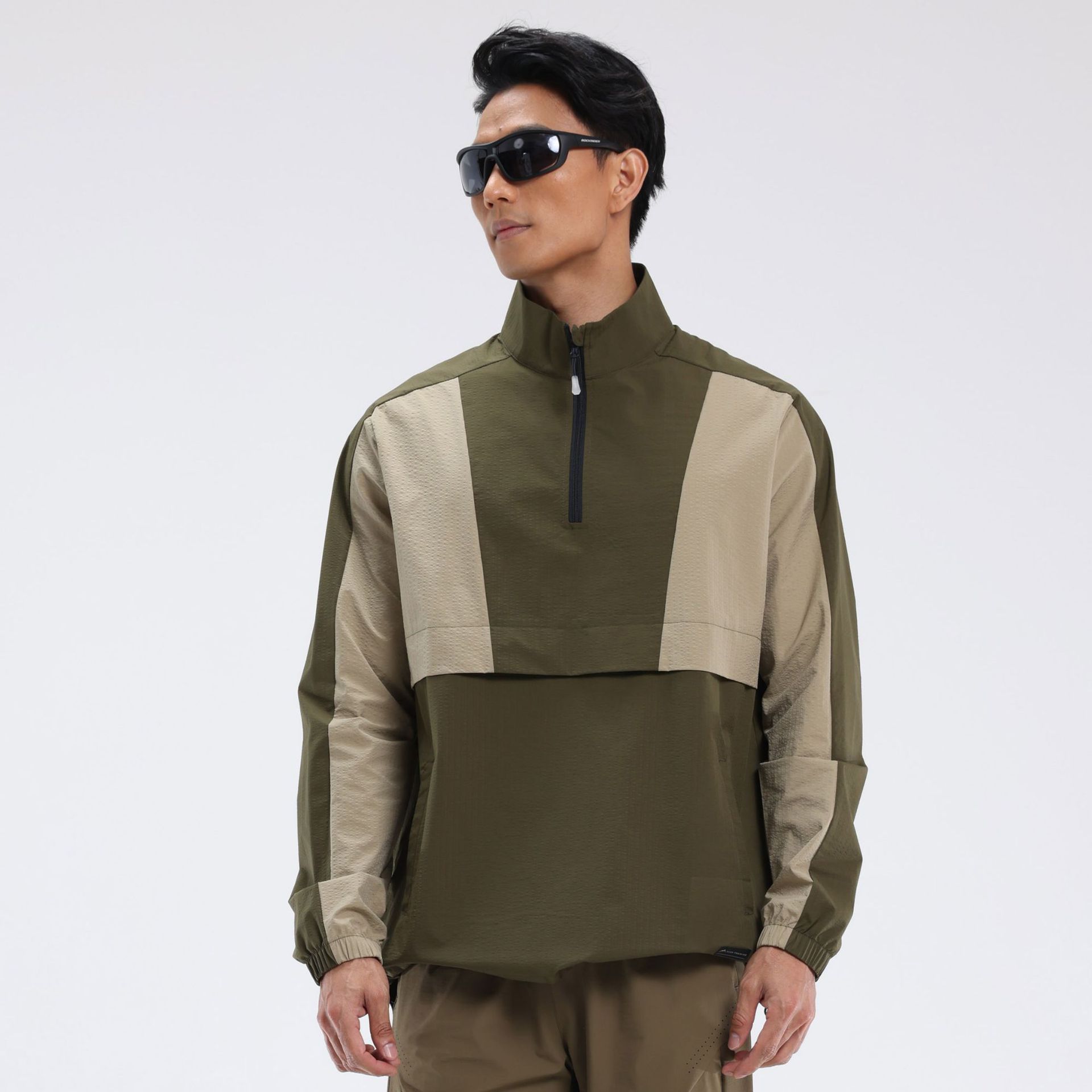 Casual al aire libre ropa deportiva de asalto para hombre a prueba de viento impermeable semiacremallera ropa de montaña ropa de entrenamiento de entrenamiento chaqueta deportiva para hombre