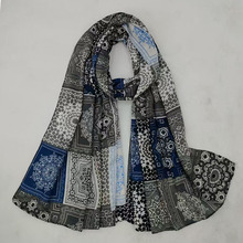 外贸原单新款斜纹印花围巾欧美