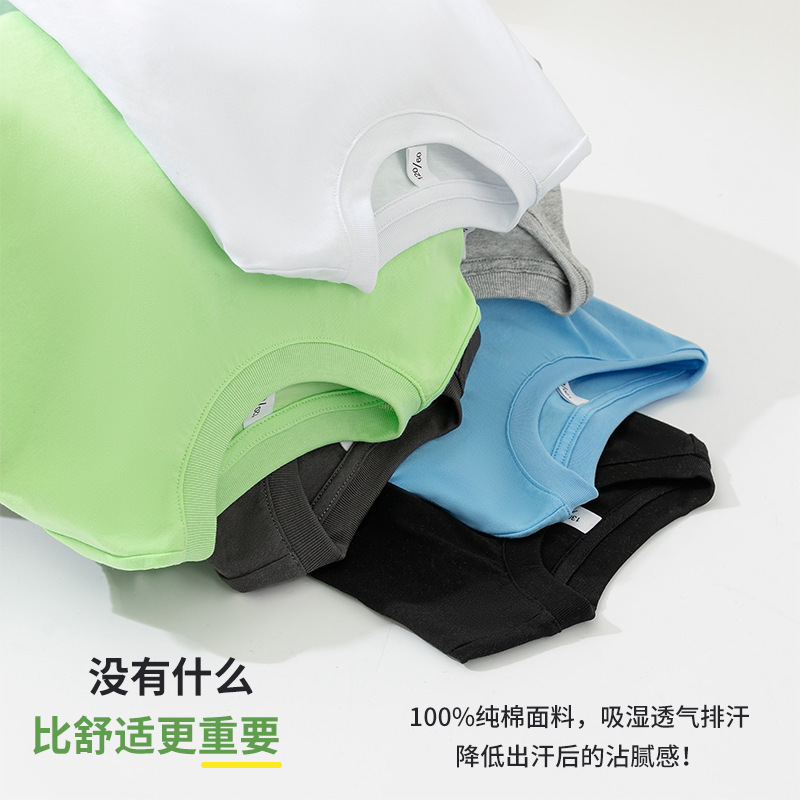 批发2026新款男童儿童无袖t恤纯棉夏季洋气背心中童潮风一件代发