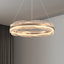 现代轻奢客厅吊灯圆环形led大厅灯设计师创意样板房卧室餐厅灯具