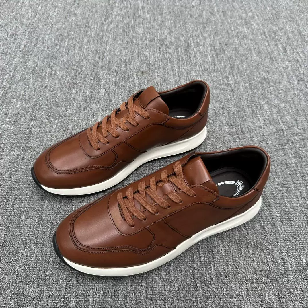 Новая повседневная спортивная обувь из натуральной кожи европейской станции для мужчин, туфли из коровьей замши на шнуровке, мужские дорожные туфли из воловьей кожи для вождения