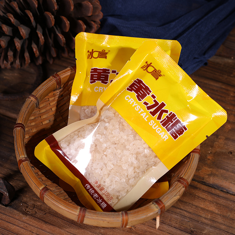 Icing sugar 100g bagged sugar, old rock sugar, earth rock sugar, small yellow rock sugar