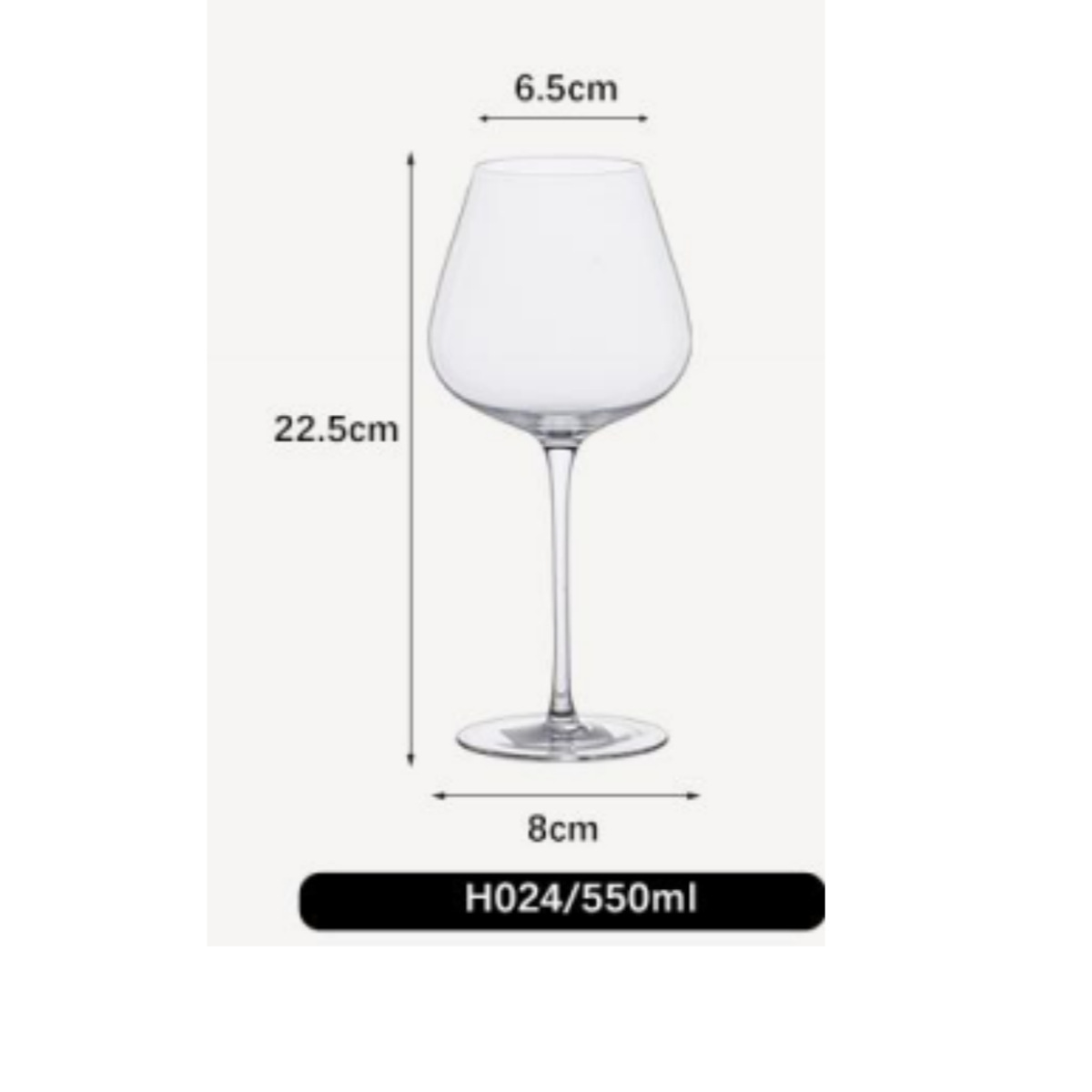 Vaso de vino tinto de lujo ligero de alta gama Vaso de cristal de alta gama Vaso de vino Pajarita roja Vaso de vino de Borgoña al por mayor