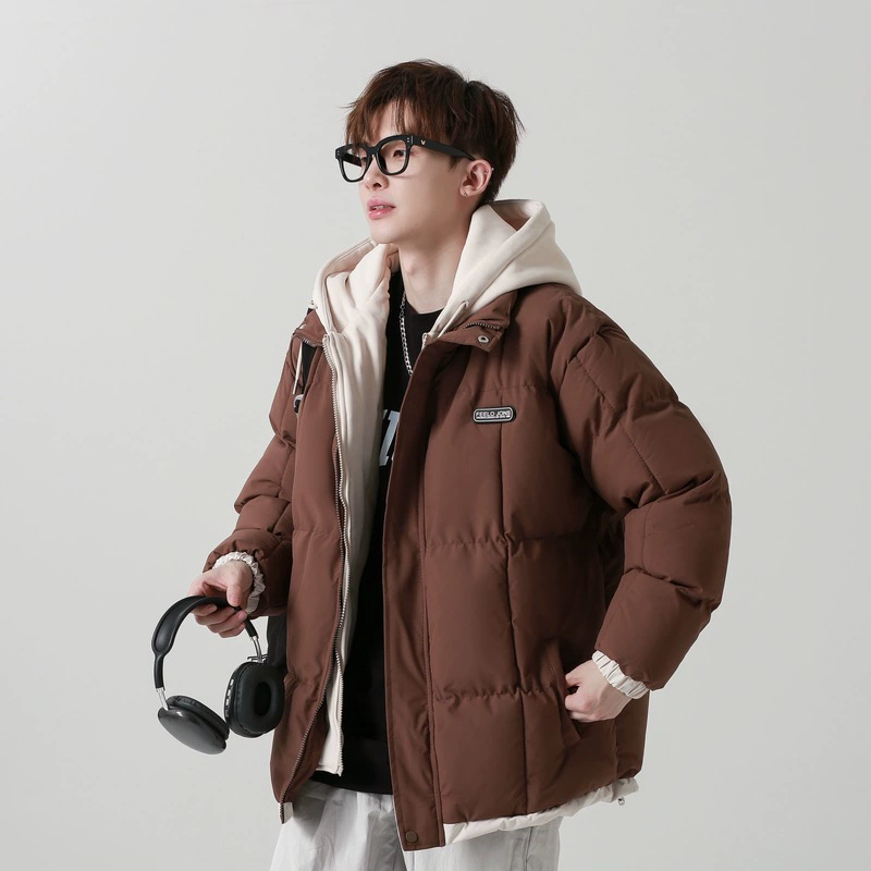 Set, fashionable universal down jacket for boys, plus size