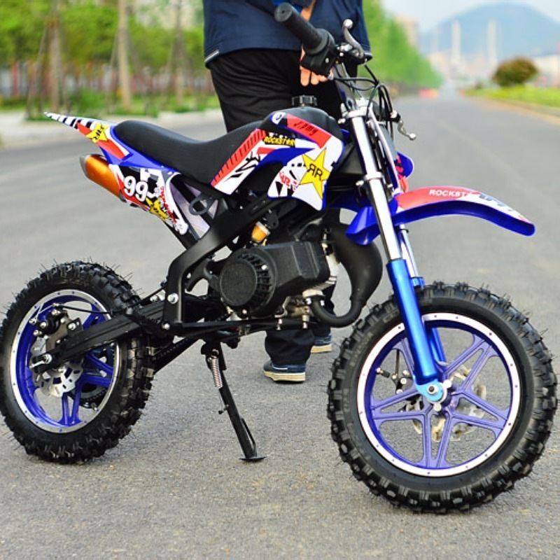 Mini motocicleta de nieve Erchong 49CC motocicleta de montaña para niños pequeño coche deportivo de playa todo terreno