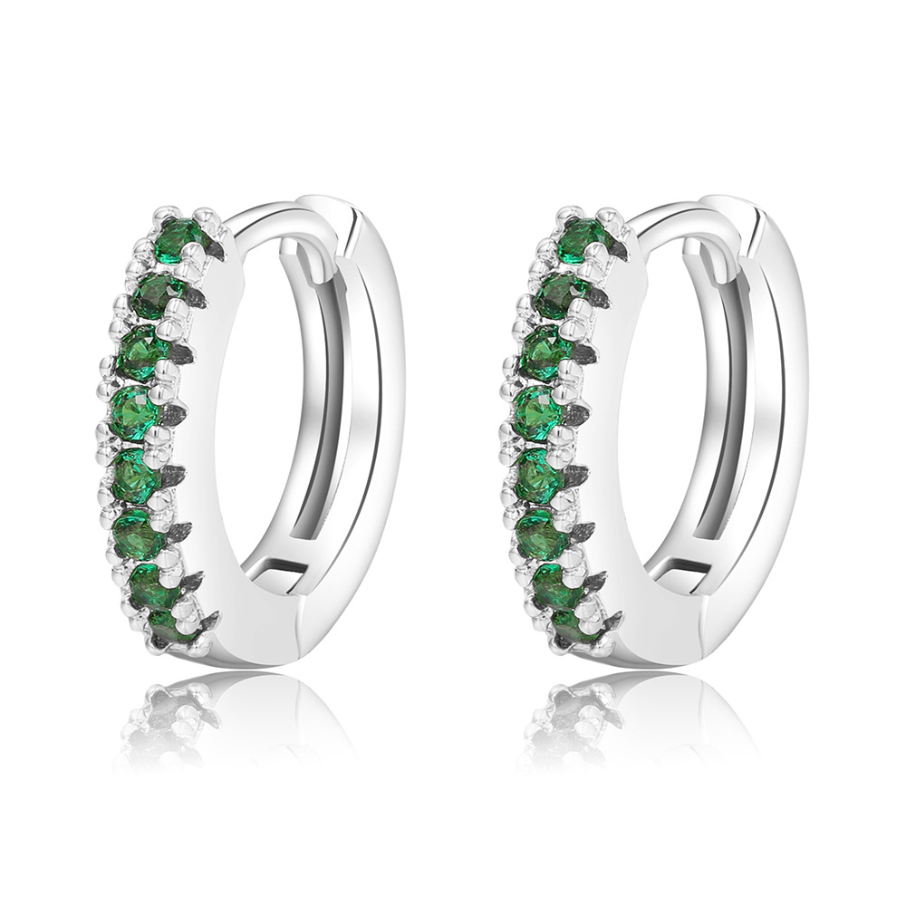 Fashion Geometric Copper Plating Zircon Earrings 1 Pair