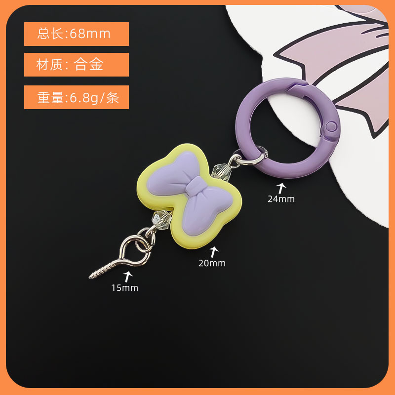 新しい蝶アクリルペンダントキャンディーカラーイヤホンバッグペンダントアクセサリーバッグペンダント小物アクセサリー|undefined