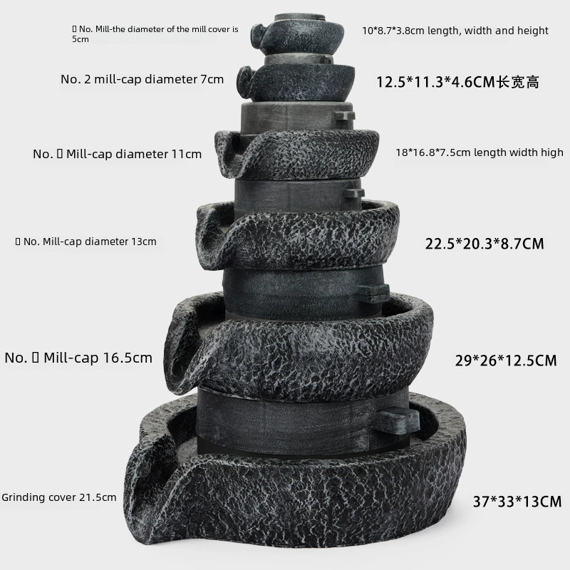 Decorations for gazebo, realistic fountain, handmade
