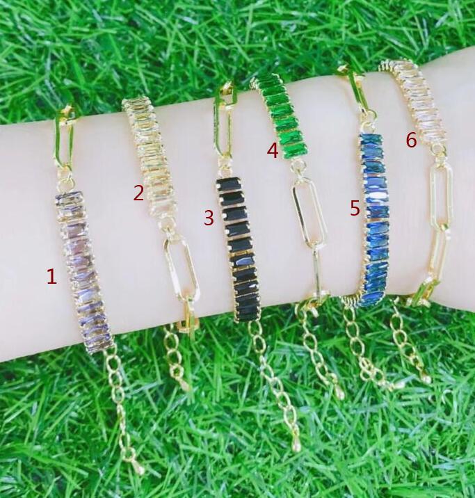 Design creative asymmetrical geometric bracelet with zircon
