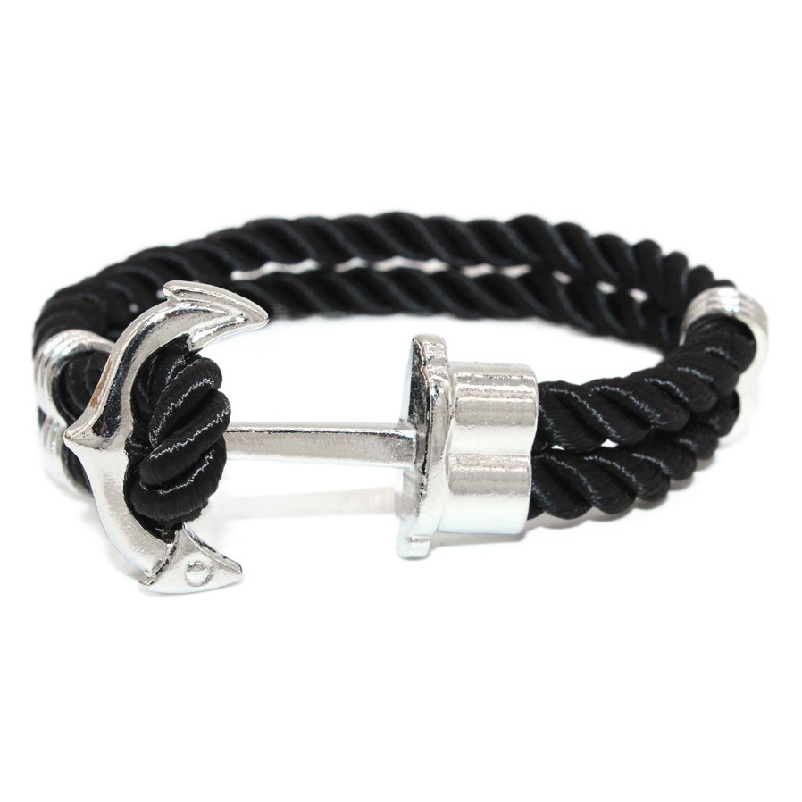 European and American style Viking bracelet anchor woven bracelet men's bracelet outdoor braided rope anchor men's bracelet wholesale