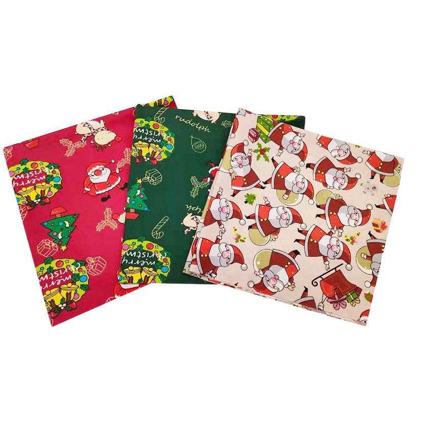 Новый 20 штук Рождественская серия Стиль Лоскутная Ткань головной ткани набор хлопок набивные ткани Рождественская ткань оптом