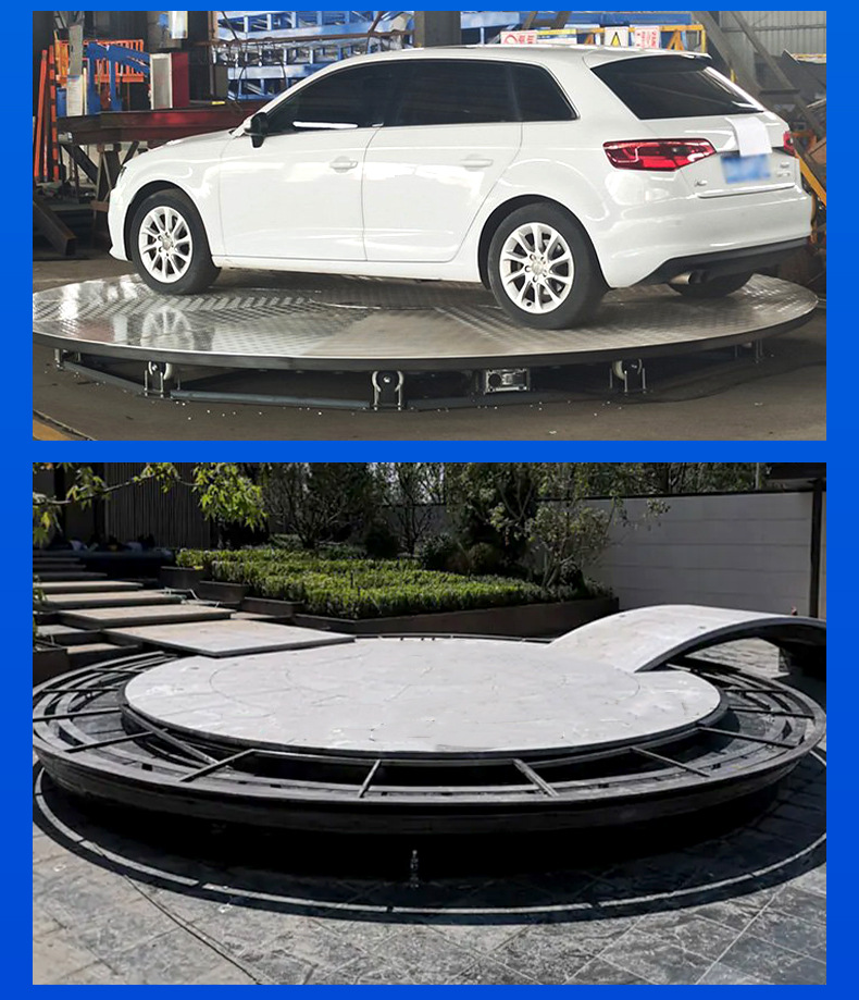 Custom-made rotating and elevating stage by manufacturer for karaoke halls, concerts, 4S shops, and small simple elevating and rotating exhibition stands for cars