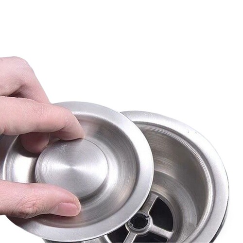 Kitchen water filter basket drain stopper stainless steel dishwashing vegetable washing sink drain cover water plug anti-clog factory