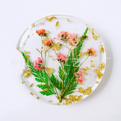 Other Automotive Interior Supplies — Mat Resin Car Cross-Border Round - 6605cm-gypsophila-pink
