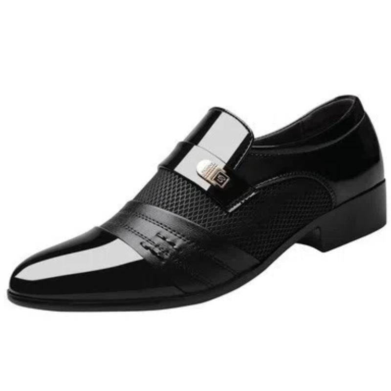 Zapatos de hombre Primavera y otoño nuevos zapatos de cuero zapatos formales de negocios de los hombres zapatos casuales británicos de los hombres zapatos de boda a juego transpirable suave
