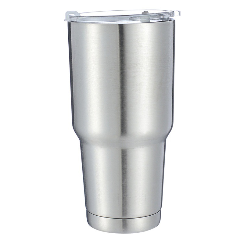 304 de acero inoxidable de pulverización de plástico taza de coche portátil taza de vacío de cerveza creativa taza de helado logotipo imprimible