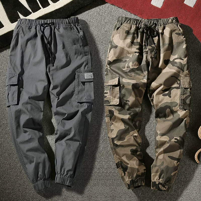 Мужские демисезонные камуфляжные флисовые брюки для отдыха, oversize, свободный крой, большой размер