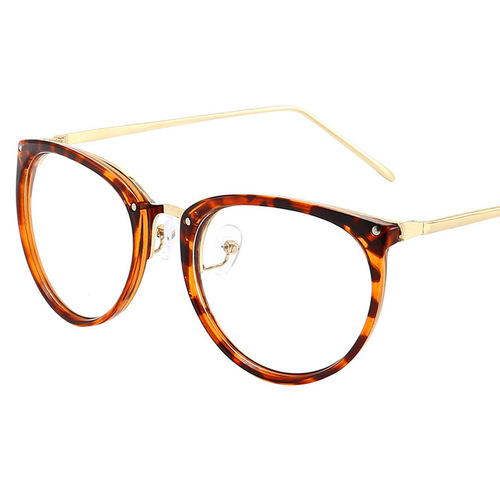 Cross-border new transparent retro glasses frames, men and women can wear myopia glasses frames, students' plain glasses 1097