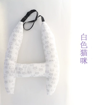 Headrest: Breathable Summer Car Adult - white-cat-high-70-width-55cm