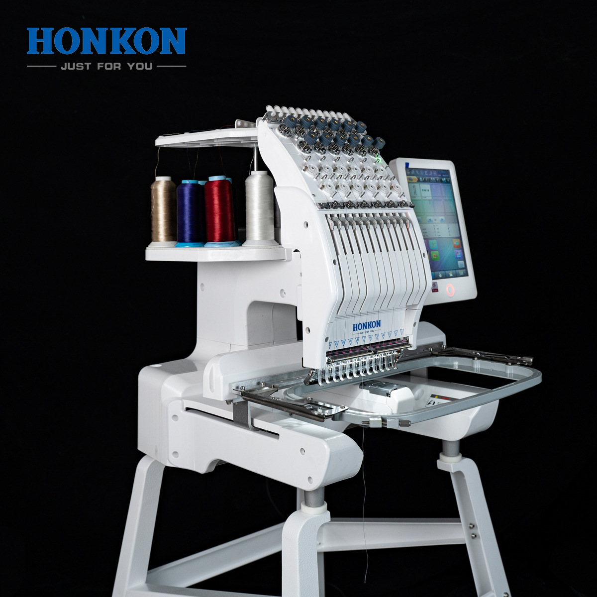 杰福1201刺绣布料电脑电子花样机缝纫机绣字机可涂鸦小型绣花机