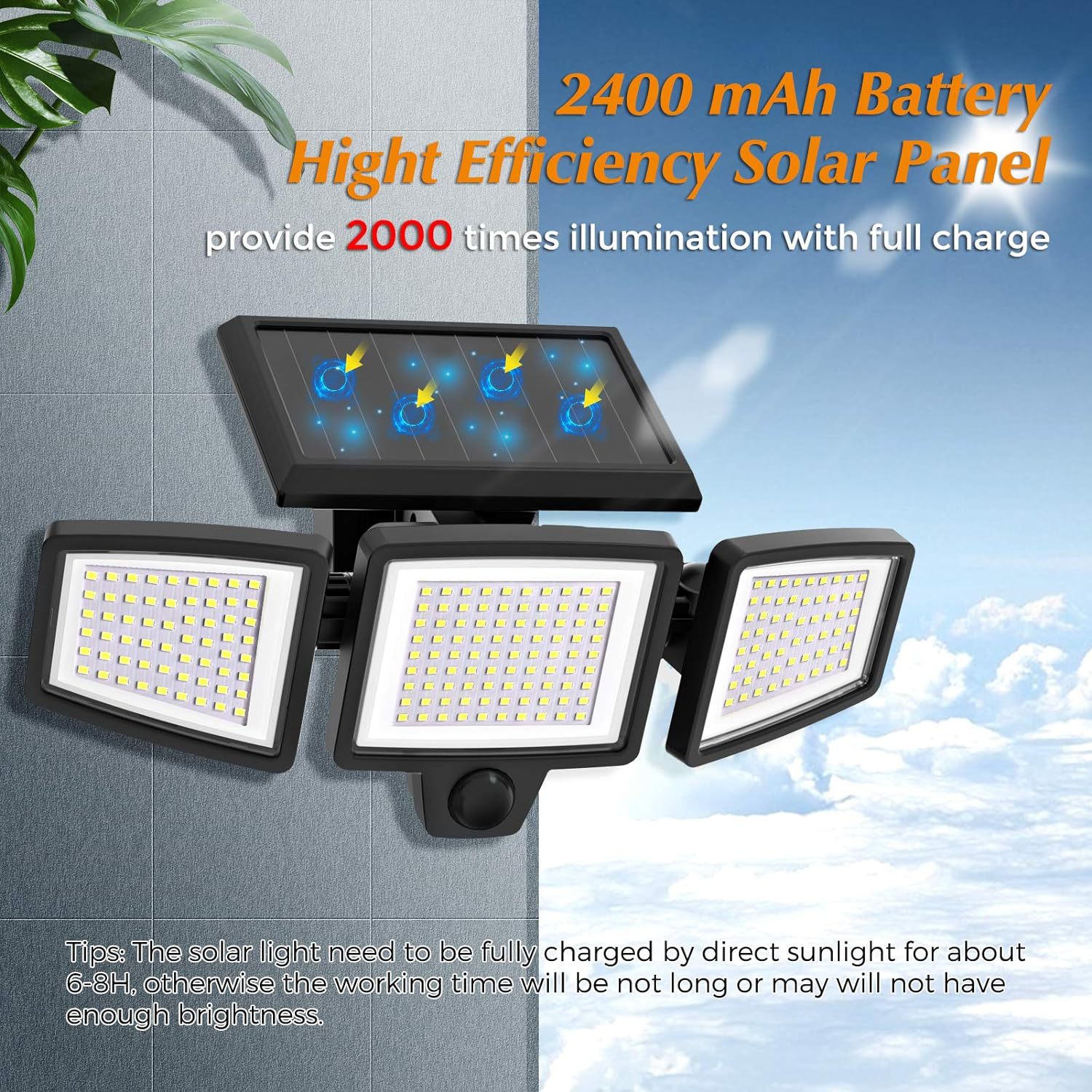 lámpara de calle solar LED lámpara de patio exterior lámpara de pared de lluvia impermeable inducción corporal lámpara de iluminación doméstica interior lámpara eléctrica