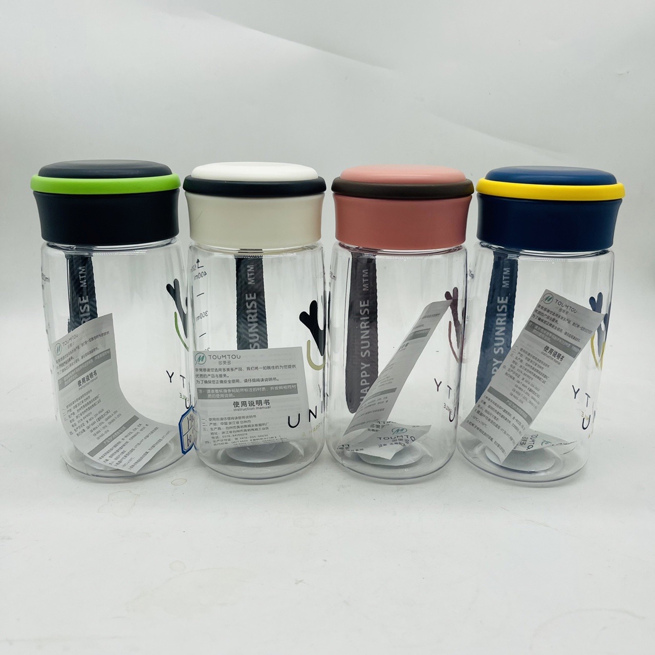 Dometo nuevo verano de gran capacidad portátil taza de agua de plástico deportivo taza de agua resistente a altas temperaturas taza de agua al por mayor