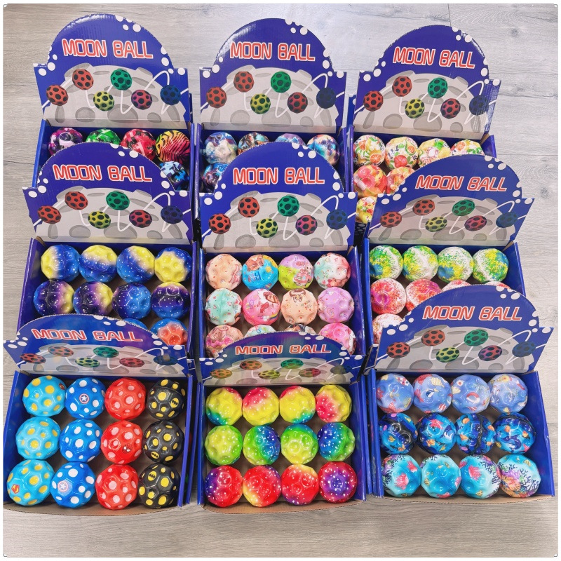 Cross-Border Popular 6.3 Wrist Elastic Ball Children's Bouncing Ball High Elastic Ball Hand-Thrown Luminous Ball Toy Wholesale