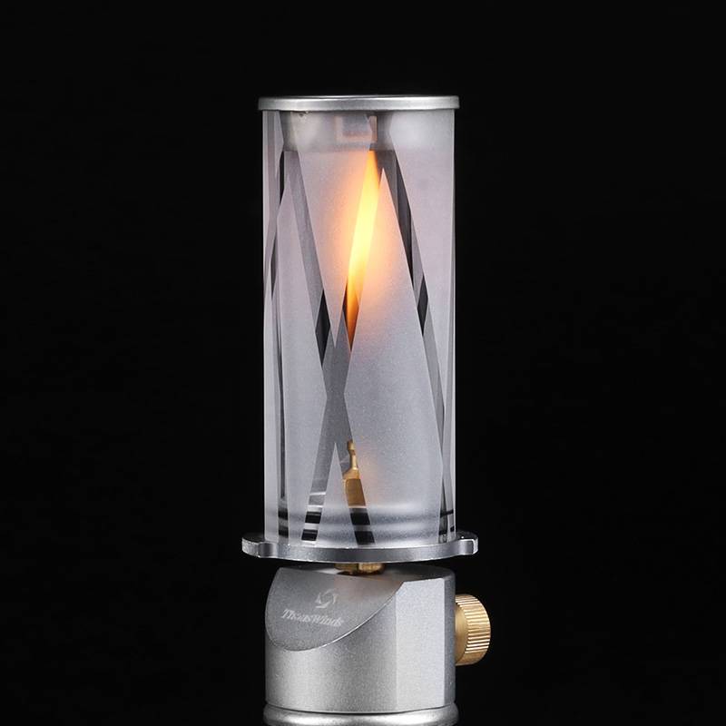 실버 직선 줄무늬 젖빛 가스 램프 TW2008