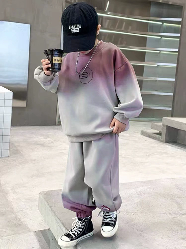 Set for boys, children's sweatshirt, for teenagers, autumn