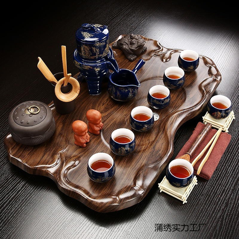 Glass sophisticated tea set for office