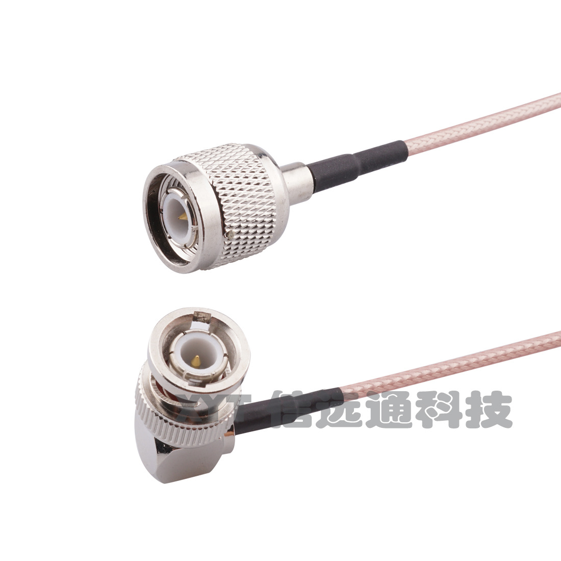 射频转接线TNC-J公转BNC-JW公弯头连接器  RG316 BNC转TNC延长线