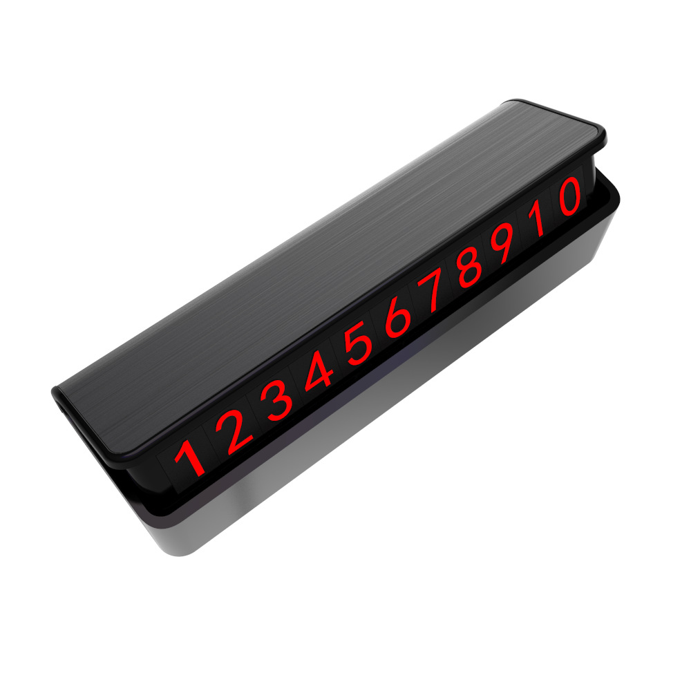 Placa de matrícula temporal TC01, nuevo modelo, placa de matrícula móvil, placa de matrícula oculta con número de teléfono para estacionamiento, tipo prensa para automóvil