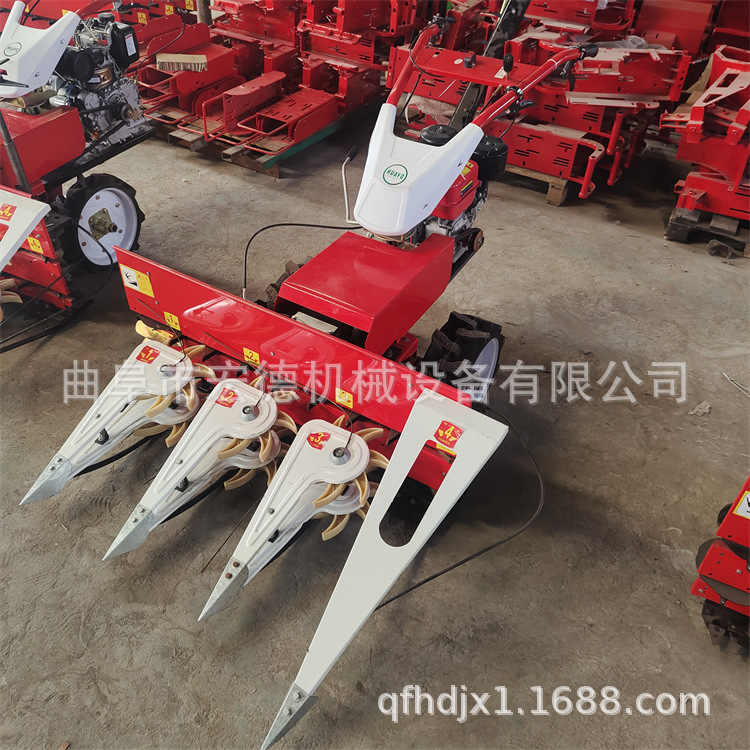 柴油黑麦草割倒机 汽油自走式艾草割晒机 四冲程辣椒收割机