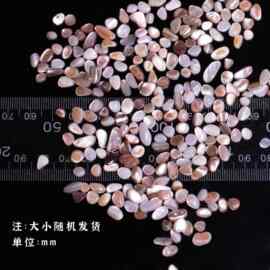 真质贝壳 不规则贝壳颗粒DIY手工 自制创作材料马赛克彩色铁链无