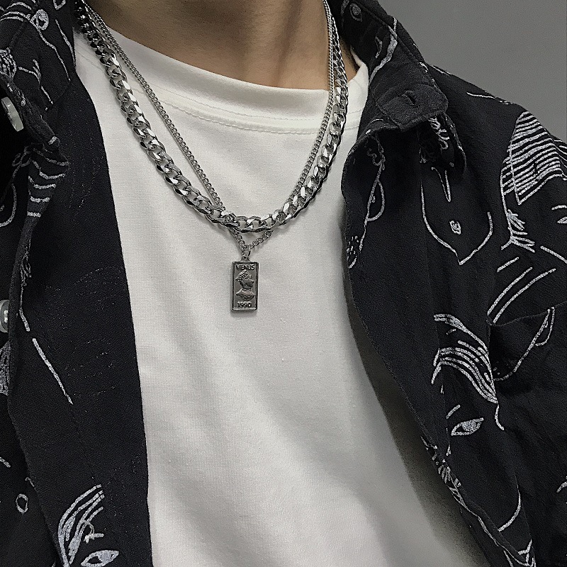 Fashion Heart Shape Titanium Steel Plating Necklace 1 Piece