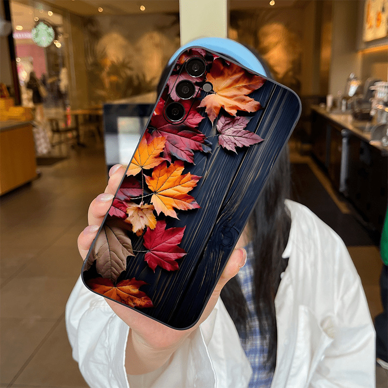 Suitable for Samsung S25Ultra Mobile Phone Case S26 Maple Leaf A72 Suitable for A17 Protective Case S24 Soft Shell Tpu Leaf Suitable for Samsung S25Ultra Mobile Phone Case S26 Maple Leaf A72 Suitable for A17 Protective Case S24 Soft Shell Tpu Leaf