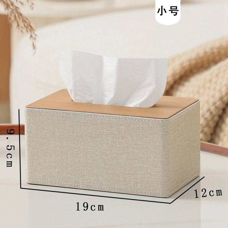 Letras comerciales impreso logo Hotel caja de pañuelos de cuero moderno minimalista Oficina caja de pañuelos sala de estar hogar Club