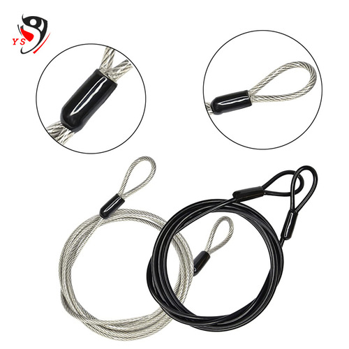 Electric Bike Anti-Theft Steel Wire Rope Lock Motorcycle Lock 304 Stainless Steel Wire Rope Coated with Aluminum Alloy Sleeve to Prevent Loss