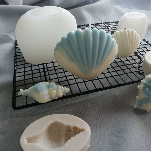 Sanxin shell aromatherapy candle silicone mold conch creative three-dimensional decorative ornaments handmade soap baking tools