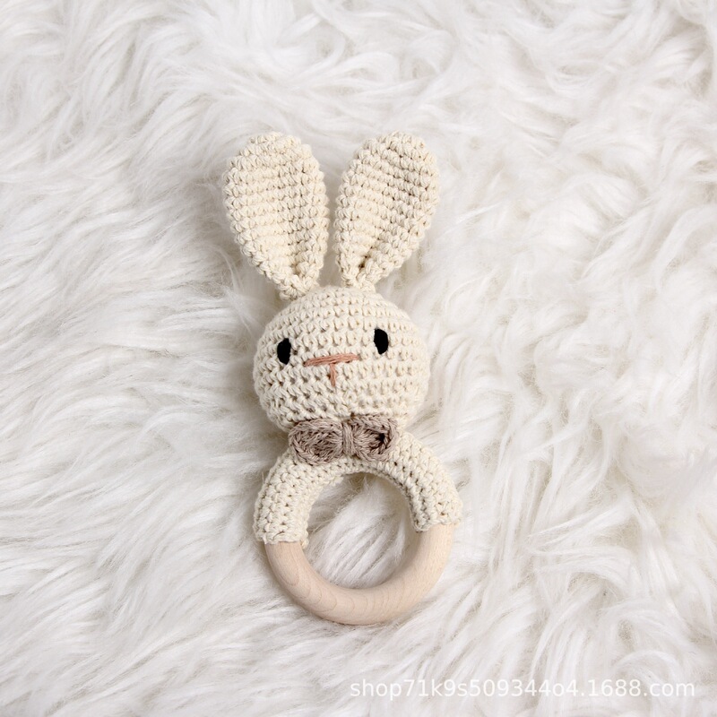 Cross Border Crochet Bow Ties Rabbit Rattle Animal Baby Doll Baby Soothing Toy Bite Crochet Toy Cross Border Crochet Bow Ties Rabbit Rattle Animal Baby Doll Baby Soothing Toy Bite Crochet Toy