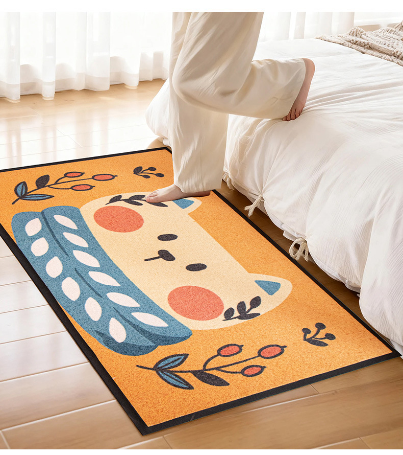 Cross-Border Entrance Door Mat, Red Outdoor Carpet, Housewarming Door Mat, Entrance Door Mat, Brushed Printed Non-Slip Mat