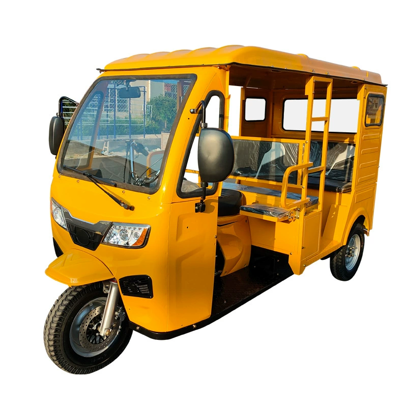 Граница экспорт топливный Tuk-Tuk Tuk-тук с тенью и защитой от дождя, пассажирский трёхколёсный мотоцикл Tuk-Tuk