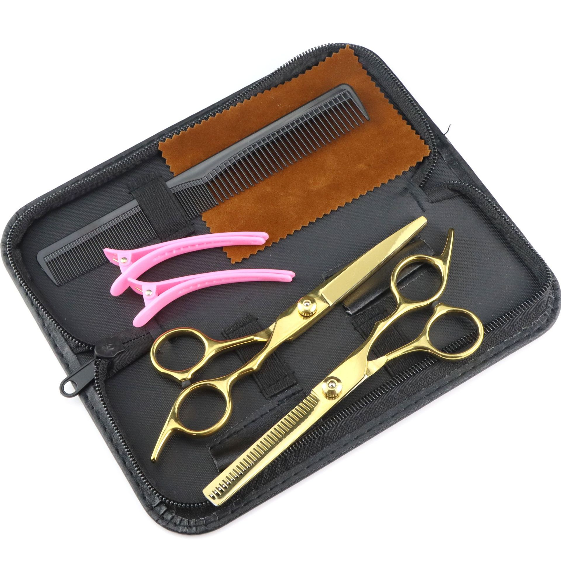 6,0 Zoll lange, preisgünstige, farbenfrohe Haarschere mit hohem, schrägem Zopf und flachem Pony, erhältlich in 7 Farben_voghion.com